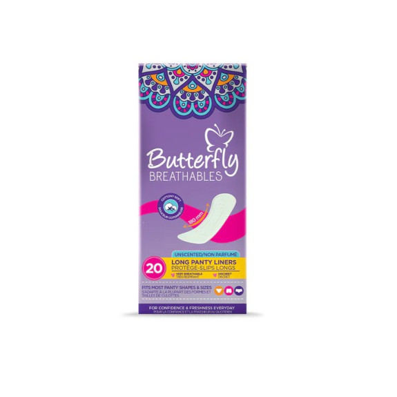 BUTTERFLY PANTY LINERS L 20PCS